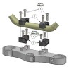Voigt-MT handlebar conversion to fat-bar, 20mm riser | Kawasaki W 800 / Cafe / Street (EJ800A) 10-16