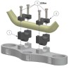 Voigt-MT handlebar risers 25mm | Kawasaki W 800 / Cafe / Street (EJ800B) 18-20