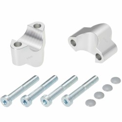 Voigt-MT handlebar risers 25mm | KTM 1290 Super Adventure silver anodized