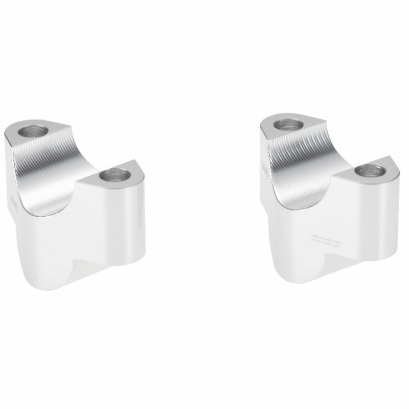 Voigt-MT handlebar risers 25mm | KTM 1290 Super Adventure silver anodized