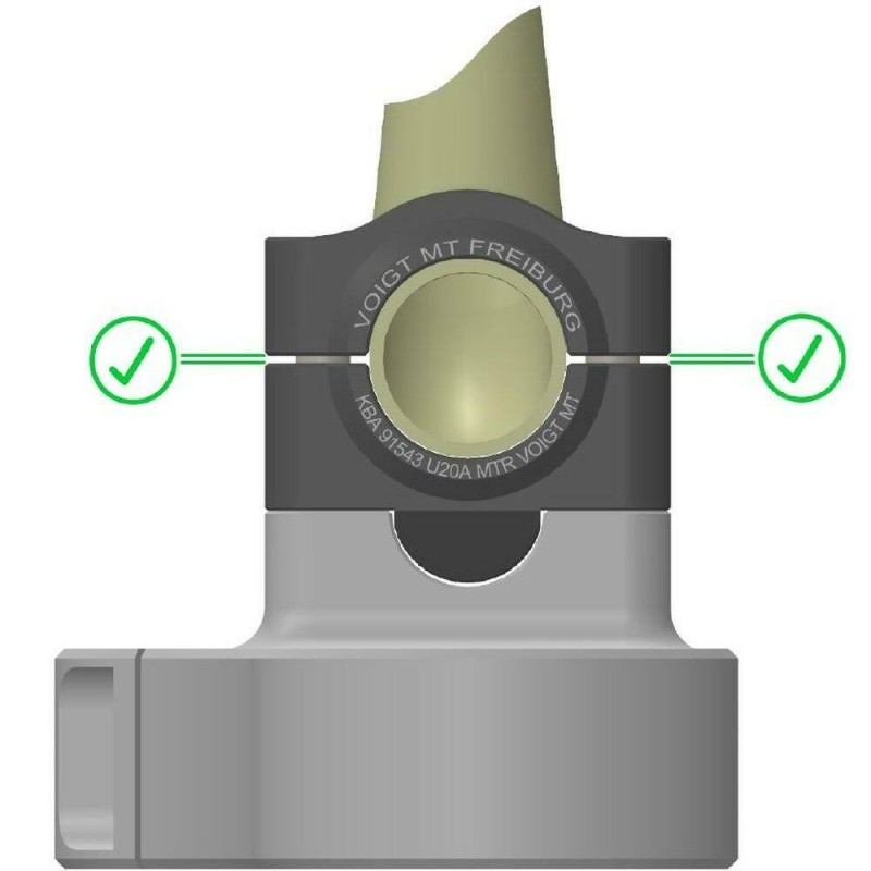 Voigt-MT Stuurverhogers conversie Fat-Bar (ø28.6mm) 20mm riser | MZ MZ 1000 SF (MZ1000) 05-06