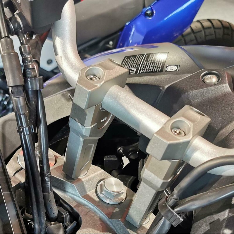 Voigt-MT handlebar riser 28mm | Yamaha MT-09 Tracer (RN29 & RN43) grey-gold anodized