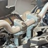 Voigt-MT handlebar riser with offset | Yamaha MT-09 ( RN29 & RN43) silver anodized