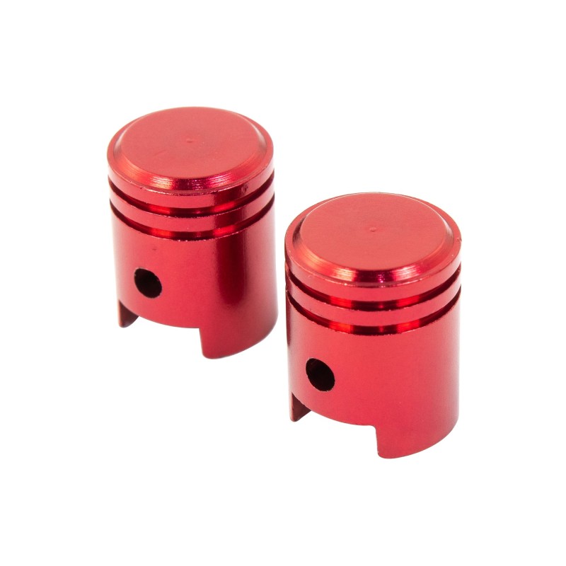 Bike-It Ventieldoppen Small Piston rood