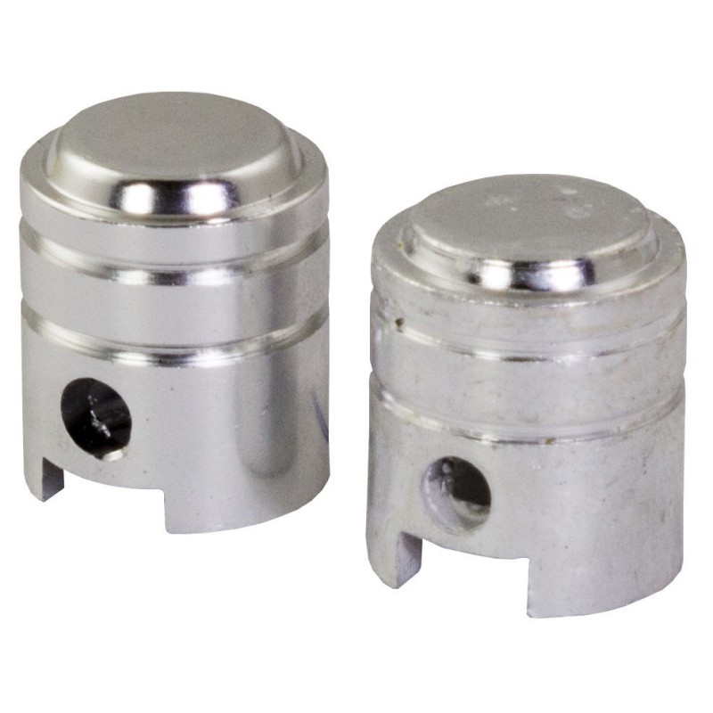 Bike-It Ventieldoppen Small Piston zilver