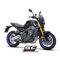 SC-Project uitlaatsysteem 3-1 STR-1 zwart/zilver | Yamaha MT-09 EURO5