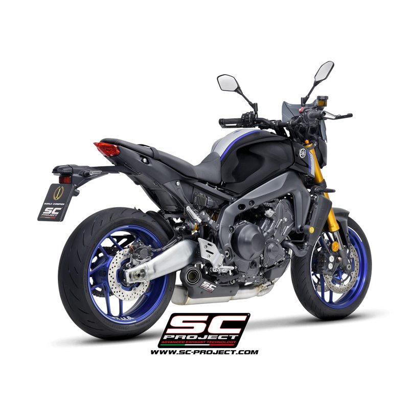 SC-Project Full System 3-1 STR-1 Black | Yamaha MT09 EURO5