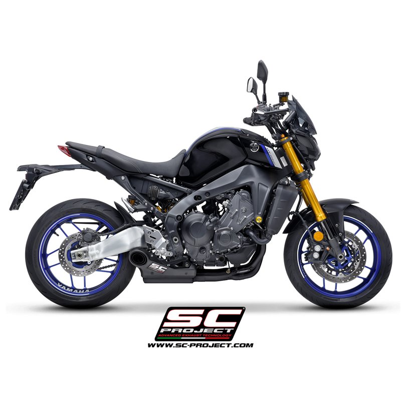 SC-Project uitlaatsysteem 3-1 STR-1 zwart | Yamaha MT-09 EURO5