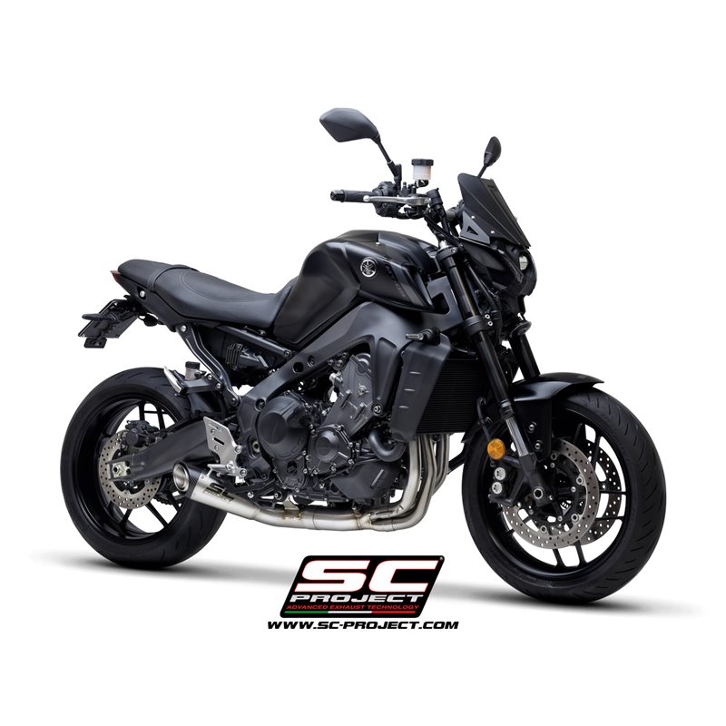 SC-Project Full System 3-1 STR-1 Black/Silver | Yamaha MT09 EURO5