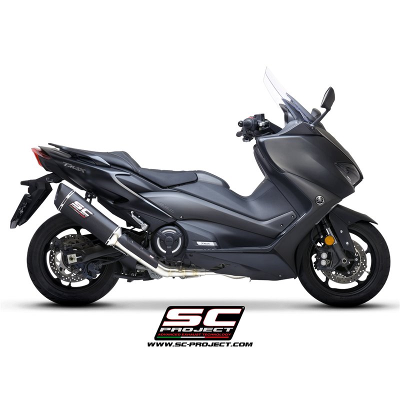 SC-Project uitlaatsysteem 2-1 SC1-R carbon | Yamaha T-Max 560