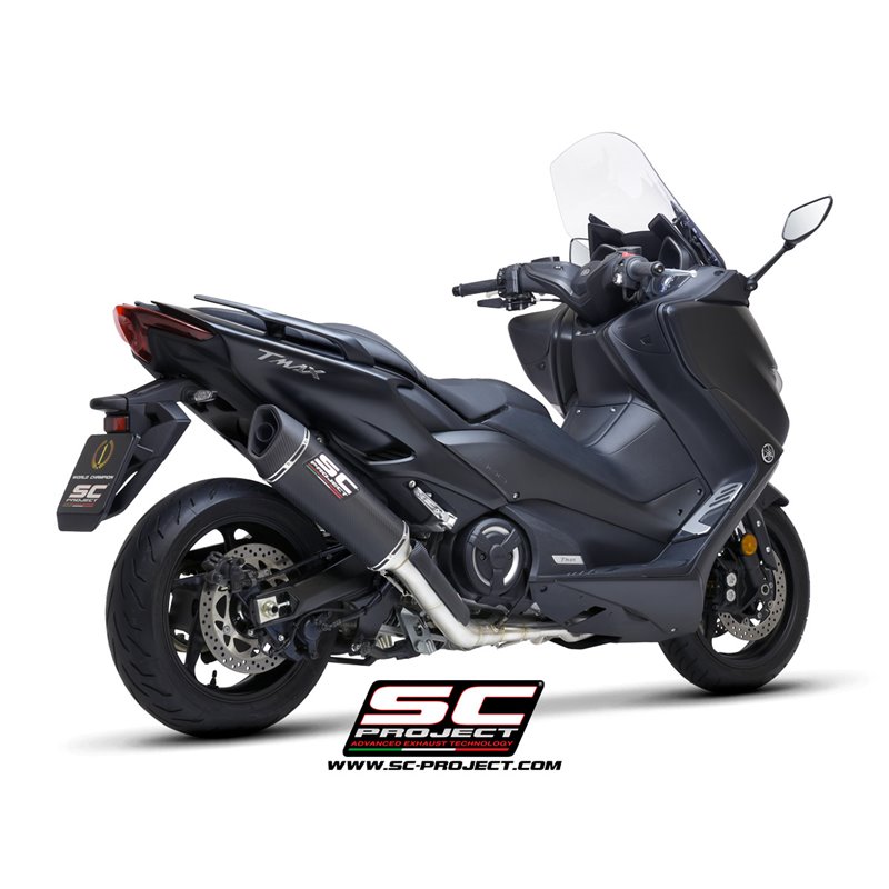 SC-Project uitlaatsysteem 2-1 SC1-R carbon | Yamaha T-Max 560