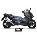 SC-Project uitlaatsysteem 2-1 SC1-R zilver | Yamaha T-Max 560