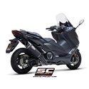 SC-Project Ful Exhaust System 2-1 SC1-R black/carbon | Yamaha T-Max 560