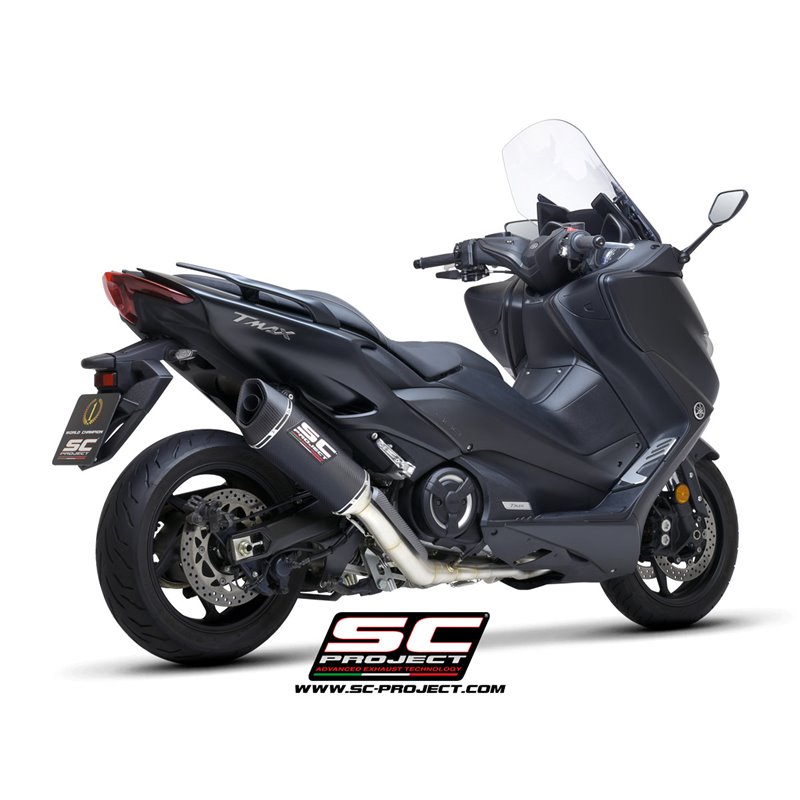 SC-Project uitlaatsysteem 2-1 SC1-R carbon | Yamaha T-Max 560 RACING