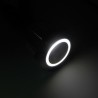 Highsider Pushbutton RVS zilver met LED wit