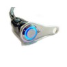 KM-Parts Switch on/off Stainless Steel LED blue