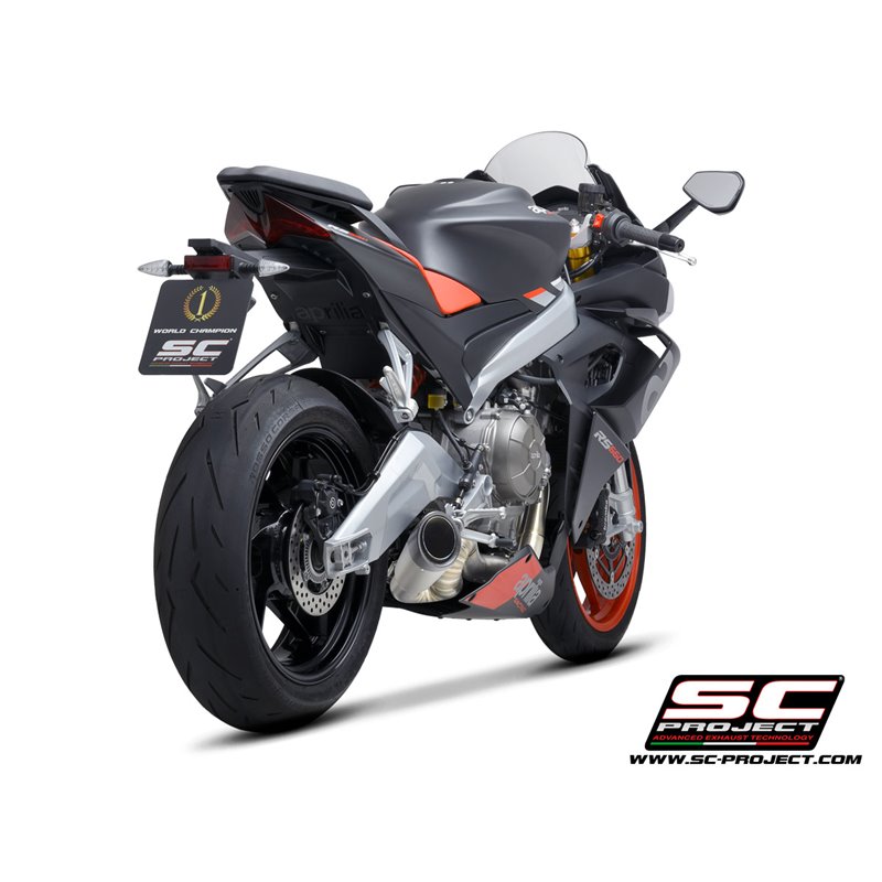 SC-Project Uitlaatsysteem 3-1 S1 zilver | Aprilia RS660