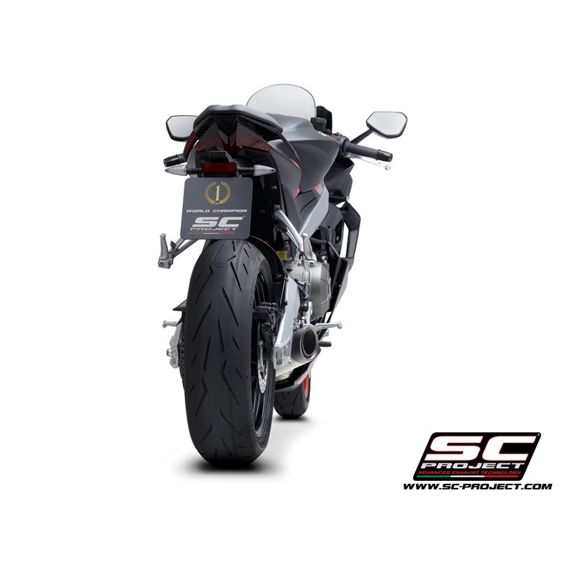 SC-Project Full Exhaust System 3-1 S1 silver | Aprilia RS660