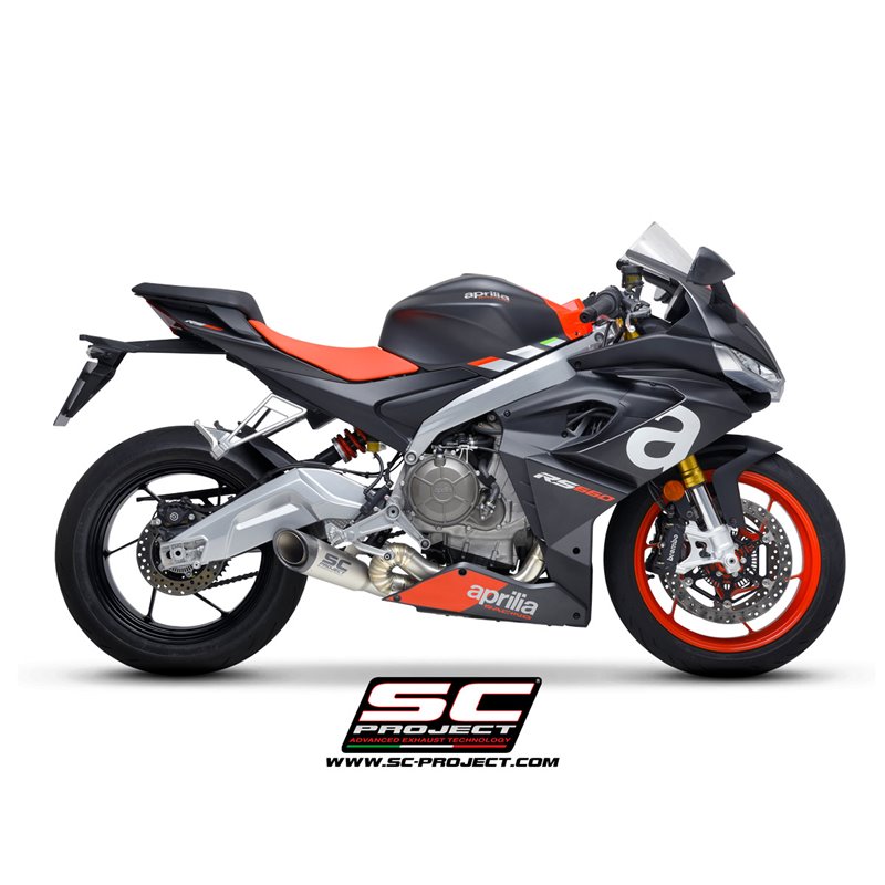 SC-Project Full Exhaust System 3-1 S1 silver | Aprilia RS660