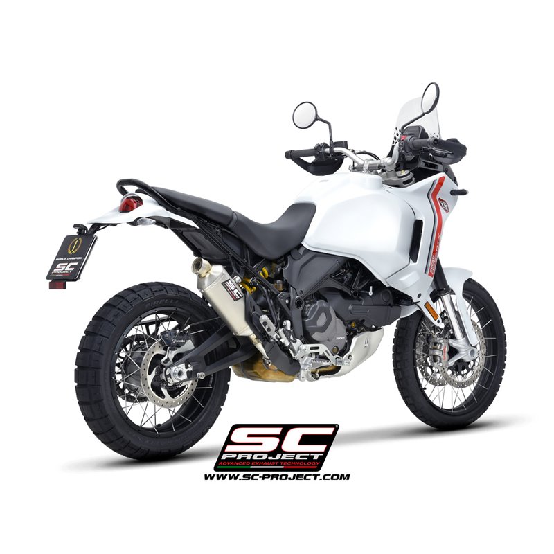 SC-Project Exhaust Rally Raid titanium | Ducati DesertX