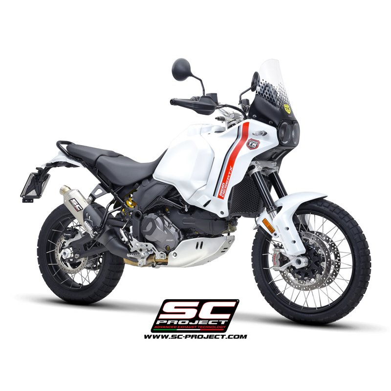 SC-Project Uitlaat Rally Raid titanium | Ducati DesertX