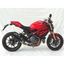 Zard Exhaust round Titanium/Carbon | Ducati Monster 1100 EVO