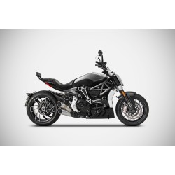 Zard Full Exhaust System 2-1-2 RVS/Carbon | Ducati XDiavel