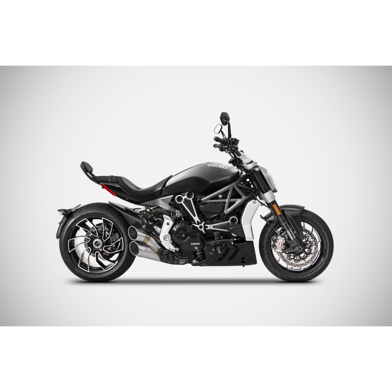 Zard Full Exhaust System 2-1-2 RVS/Carbon | Ducati XDiavel