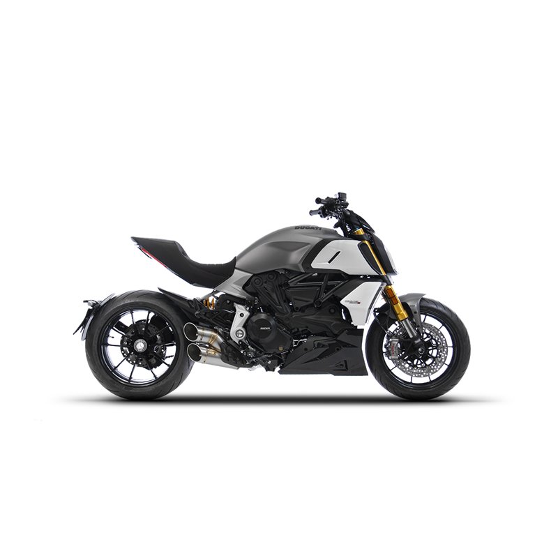 Zard Full Exhaust System 2-1-2 RVS | Ducati Diavel 1260