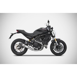 Zard Exhaust Zuma RVS | Ducati Monster 797