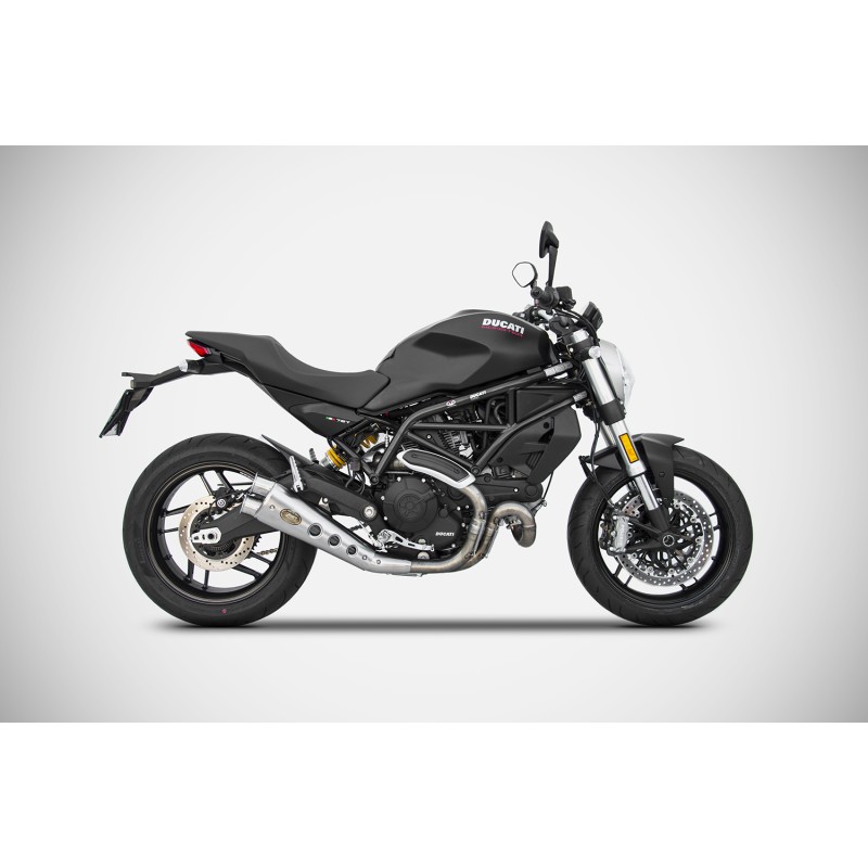 Zard Exhaust Special edition RVS | Ducati Monster 797