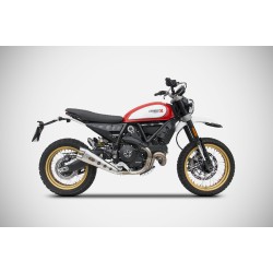 Zard Exhaust Special edition RVS | Ducati Scrambler 800 Desert Sled