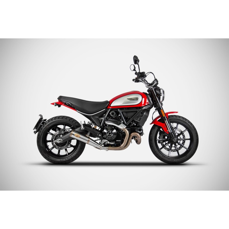 Zard Exhaust Zuma RVS | Ducati Scrambler 800