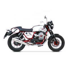 Zard Uitlaatdempers Conisch Rond RVS | Moto Guzzi V7 Cafe Racer/Classic