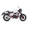 Zard Uitlaatdempers Conisch Rond RVS | Moto Guzzi V7 Cafe Racer/Classic