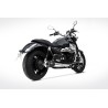 Zard Exhausts round black RVS | Moto Guzzi California 1400