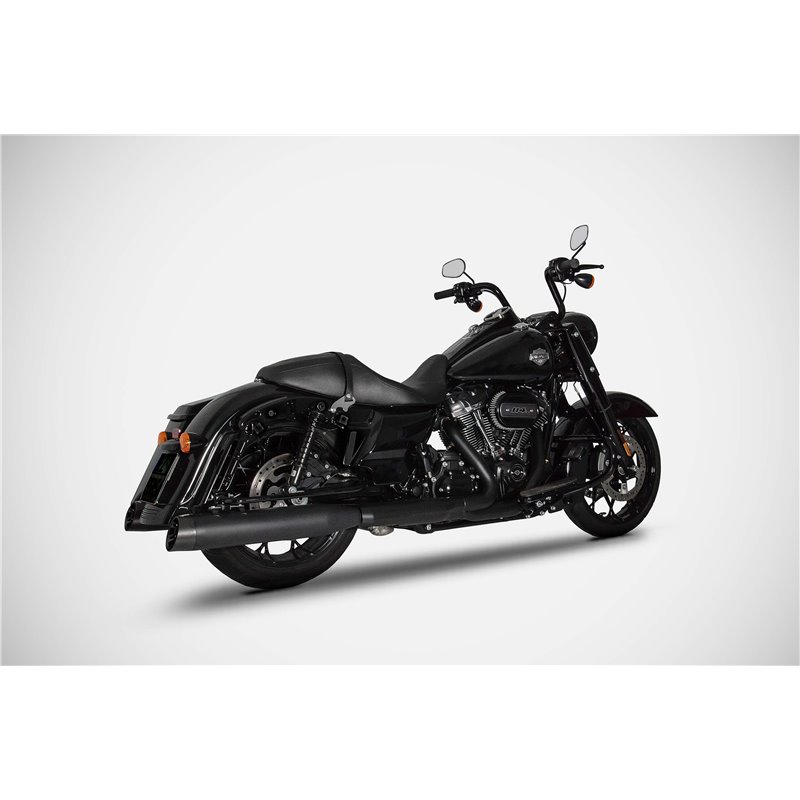 Zard Uitlaatdempers Zwart RVS | Harley Davidson Grand American Touring