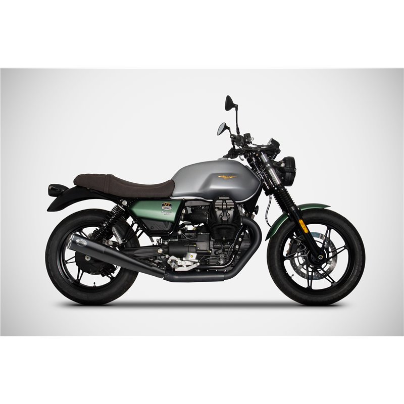 Zard Exhausts black RVS | Moto Guzzi V7