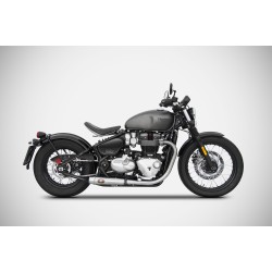 Zard Exhausts Short RVS | Triumph Bobber/Speedmaster