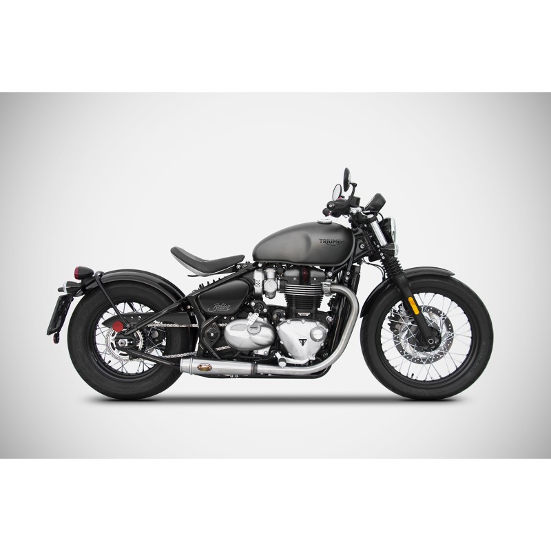 Zard Exhausts Short RVS | Triumph Bobber/Speedmaster