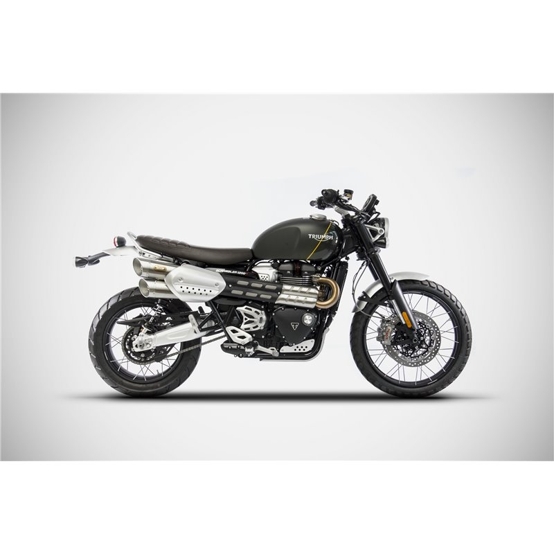 Zard Exhausts RVS | Triumph Scrambler 1200 XC/XE