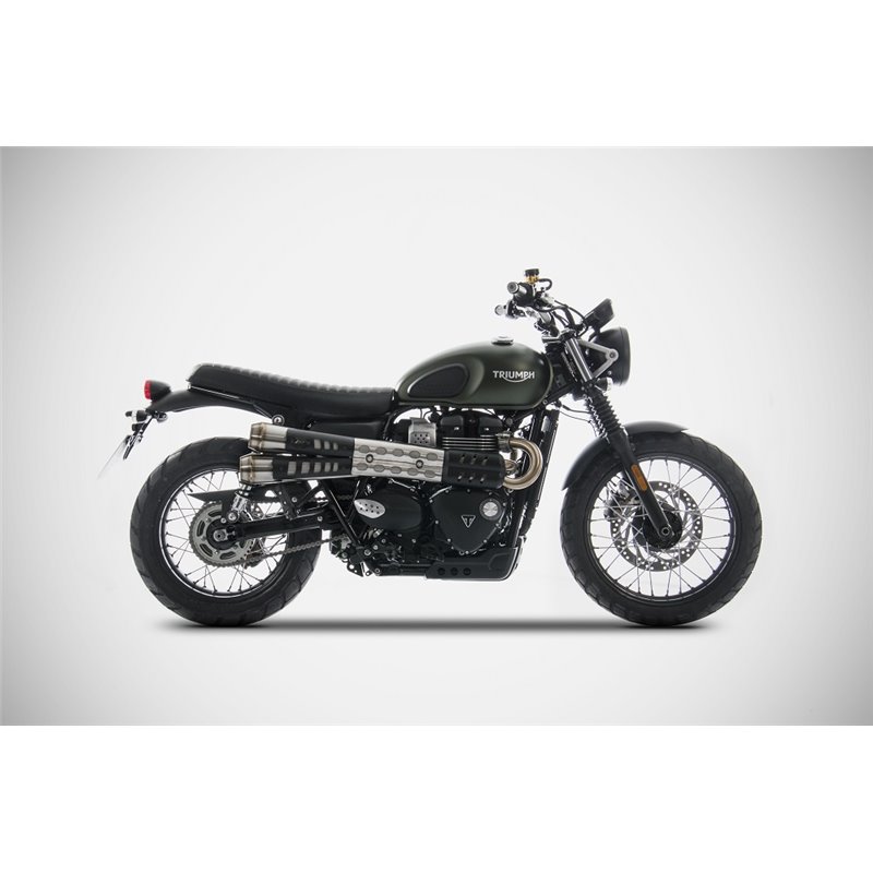 Zard Exhausts RVS | Triumph Scrambler 900