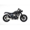 Zard Full Exhaust System 2-1 Short Low Mount Matt RVS | Triumph Bonneville