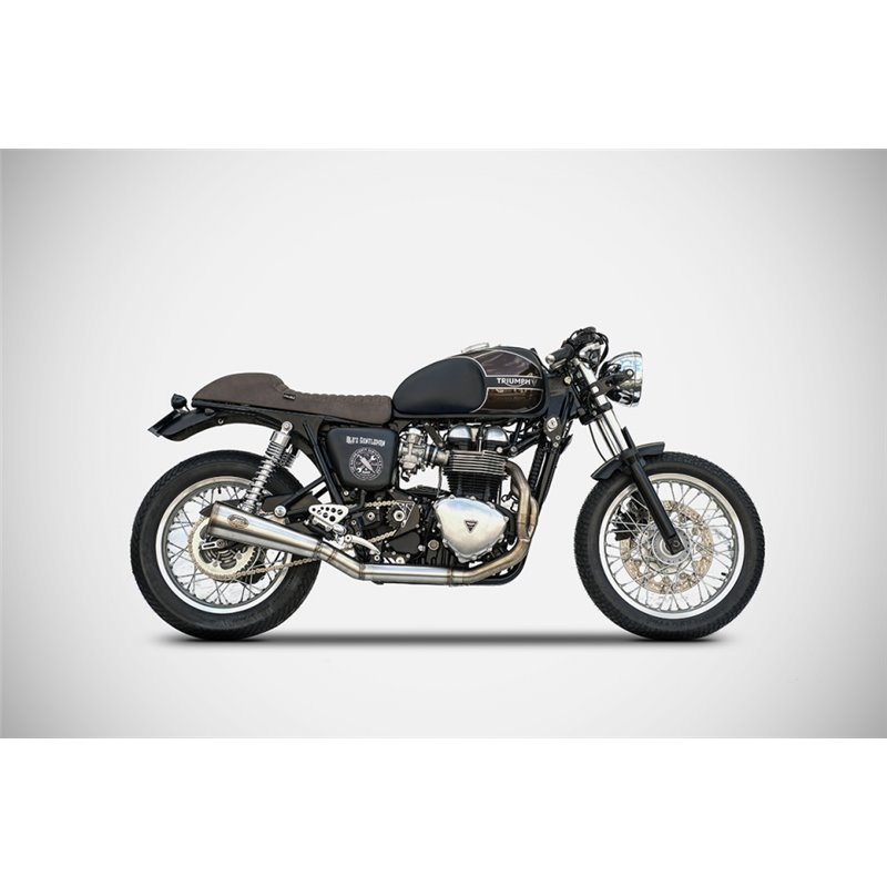 Zard Full Exhaust System 2-1 Bad Child Low Mount RVS | Triumph Bonneville