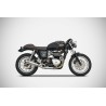 Zard Uitlaatsysteem 2-1 Bad Child Low Mount RVS | Triumph Bonneville