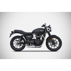 Zard Uitlaatdempers Low Mount RVS | Triumph Street Twin