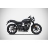 Zard Uitlaatdempers Low Mount RVS | Triumph Street Twin