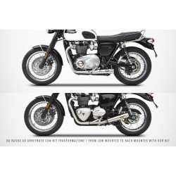 Zard Uitlaatsysteem 2-2 Short RVS | Triumph Bonneville T120