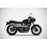 Zard Full Exhaust System 2-2 High Mount RVS | Triumph Bonneville T120