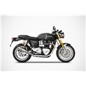 Zard Exhausts Conical round RVS | Triumph Thruxton